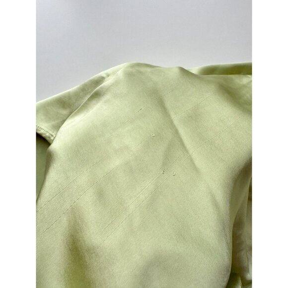 SONG OF STYLE Marta Pistachio Green Satin Mini Kimono Tie Shirt Dress, Size L - Picture 12 of 16
